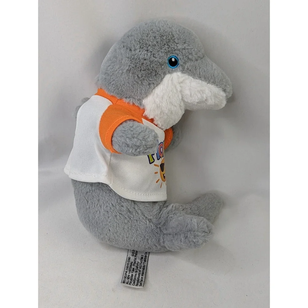 Gray Dolphin Porpoise Plush 9 Inch Florida Shirt Zoovenir 2019 RGU Group Stuffed